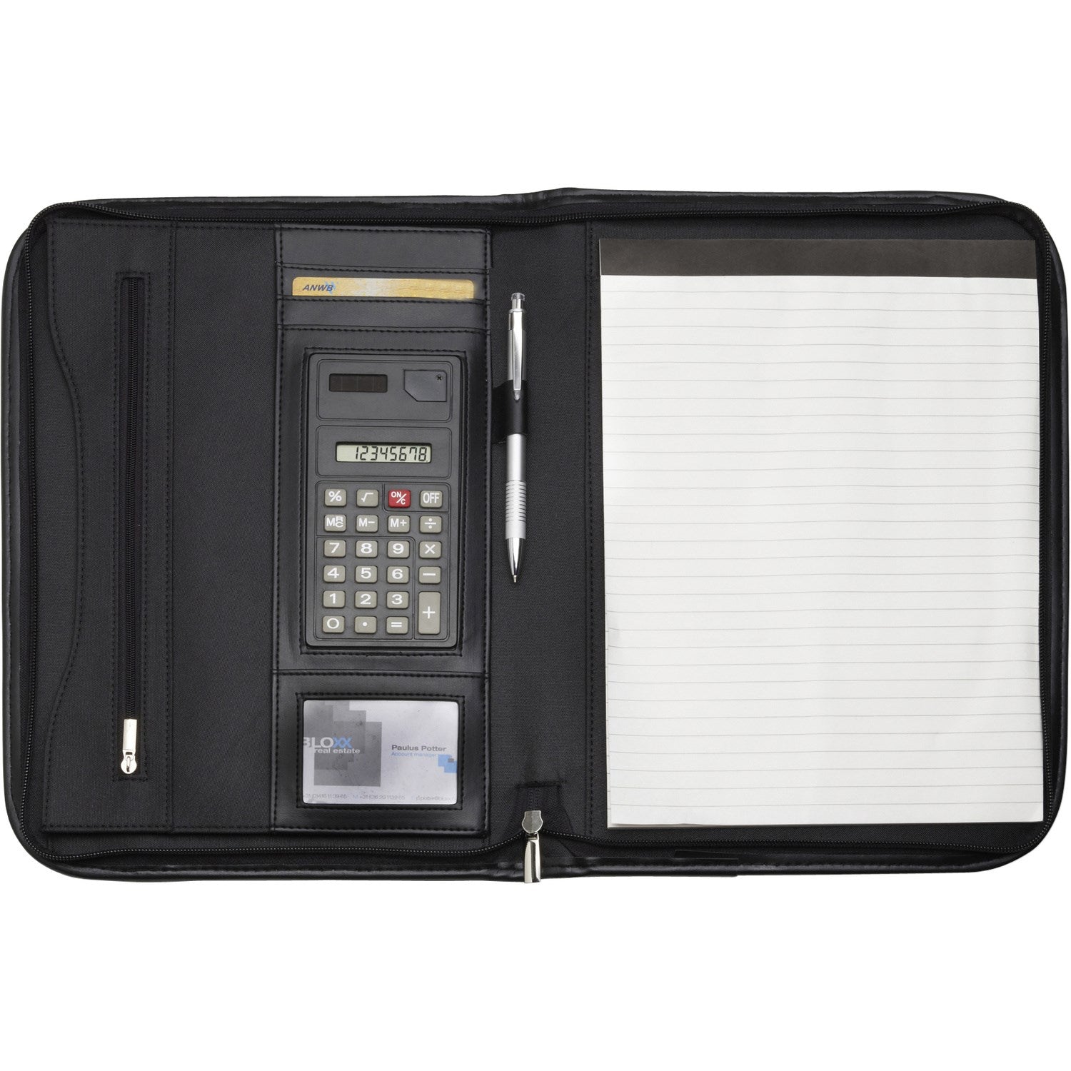 Colinsey A4 Microfibre zipped folder