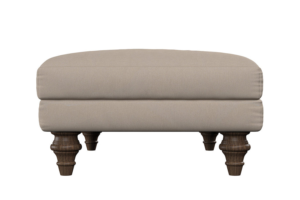 Deni Medium Footstool - Brera Linen Natural