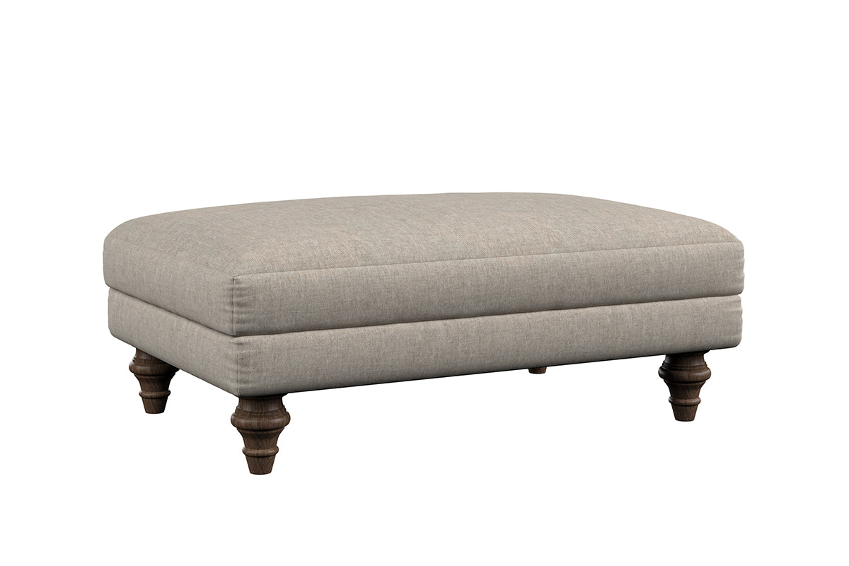 Deni Medium Footstool - Brera Linen Pebble