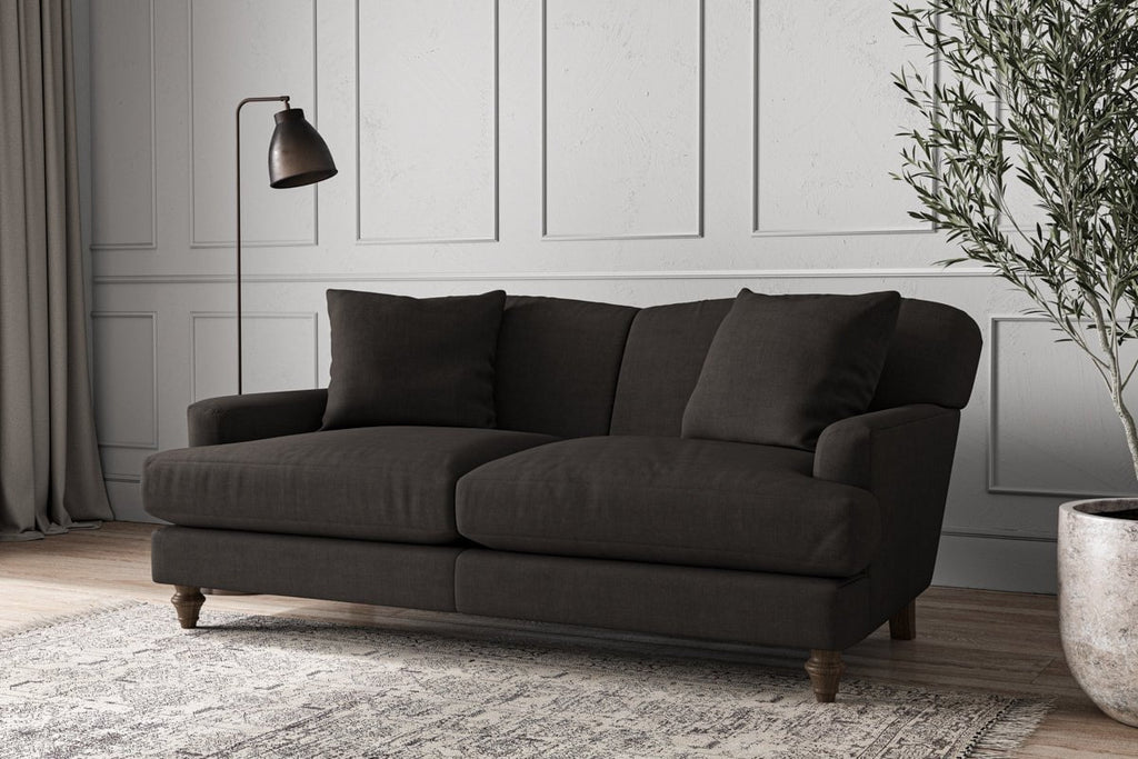 Deni Medium Sofa - Brera Linen Espresso