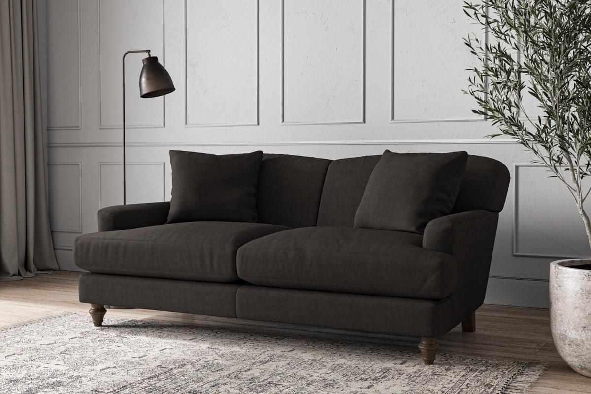 Deni Medium Sofa - Brera Linen Espresso