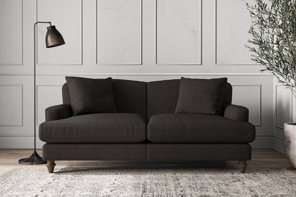 Deni Medium Sofa - Brera Linen Espresso