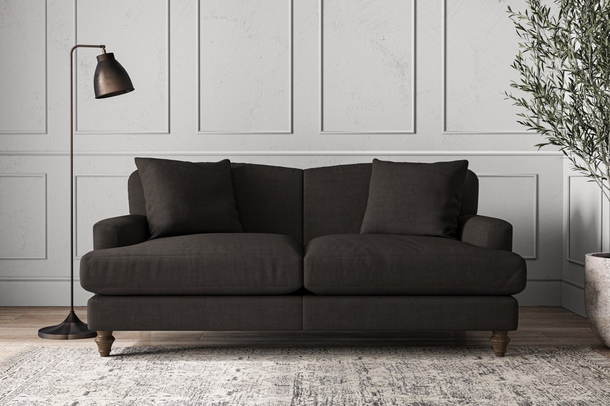 Deni Medium Sofa - Brera Linen Espresso
