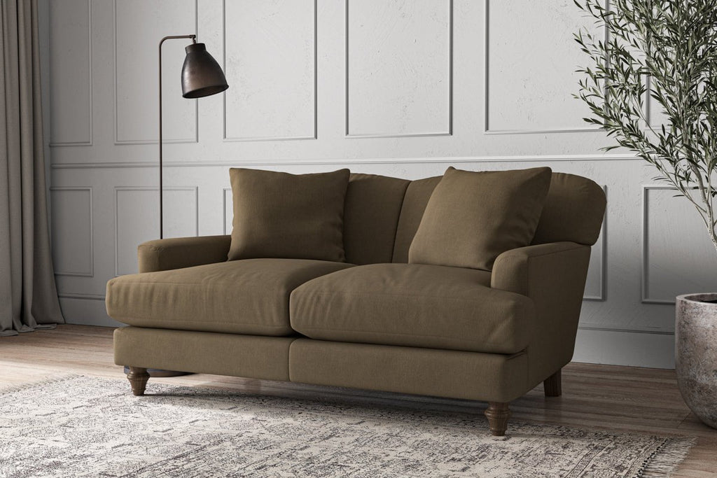 Deni Small Sofa - Brera Linen Chestnut