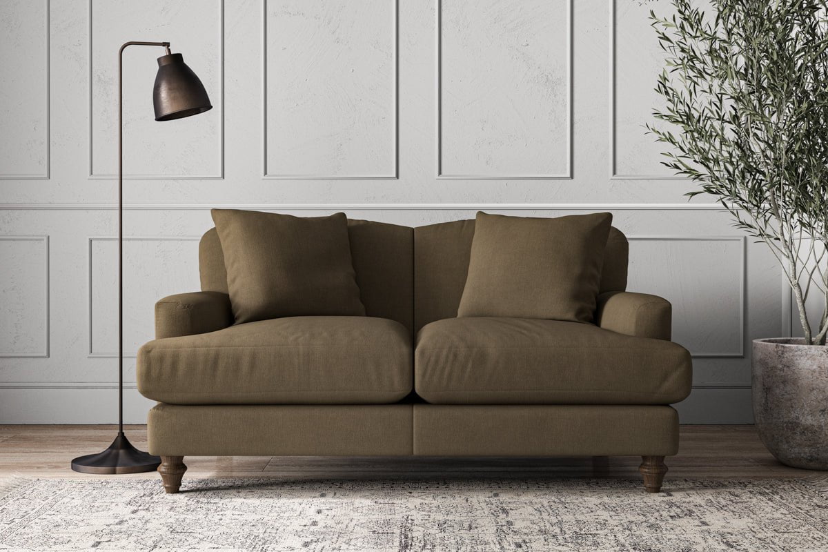 Deni Small Sofa - Brera Linen Chestnut