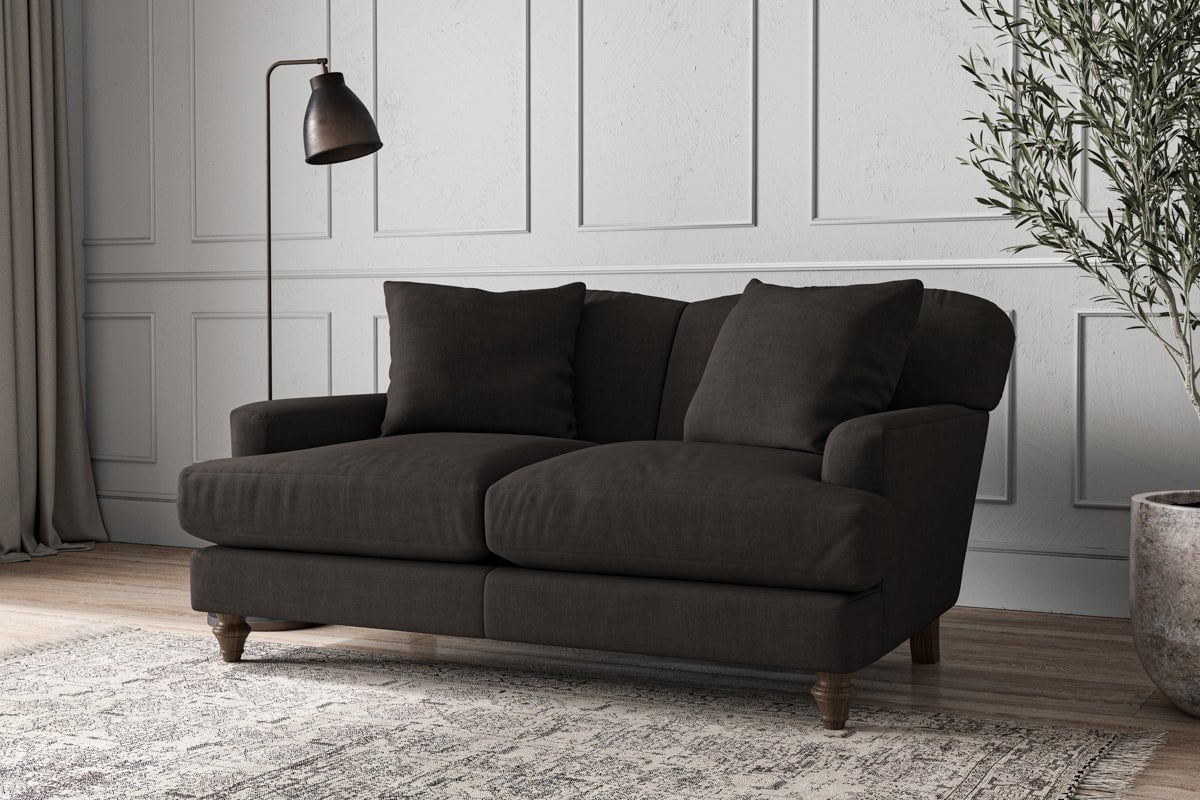 Deni Small Sofa - Brera Linen Espresso
