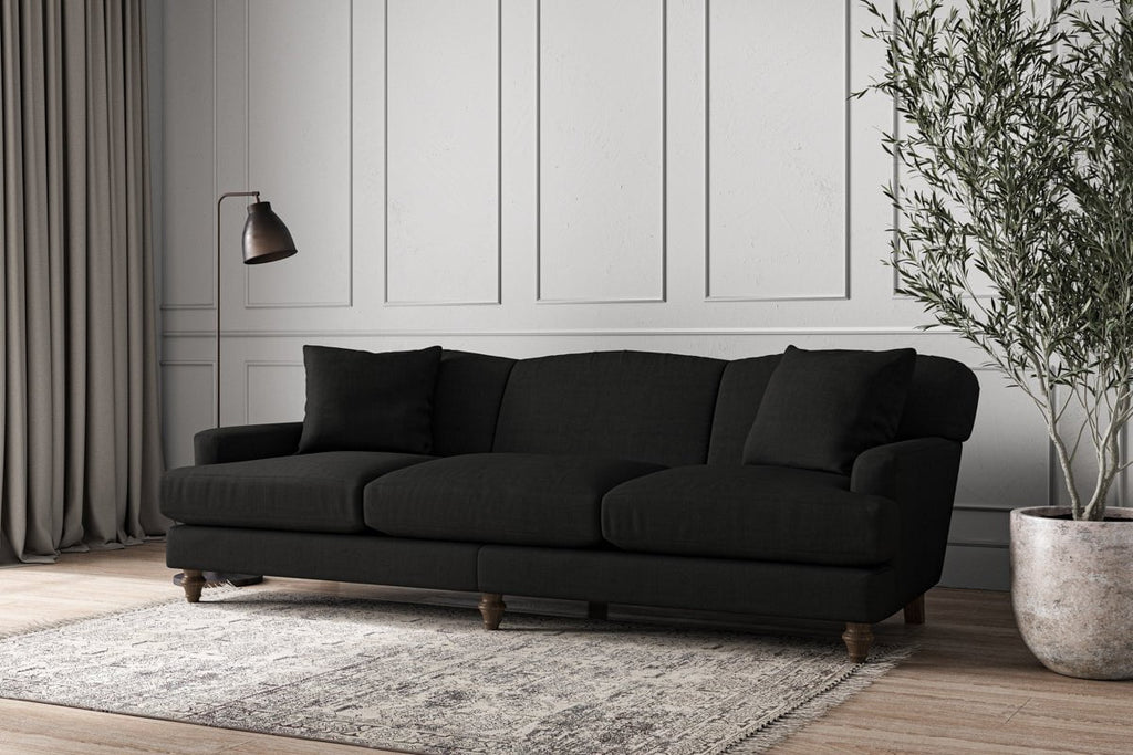 Deni Super Grand Sofa - Brera Linen Charcoal