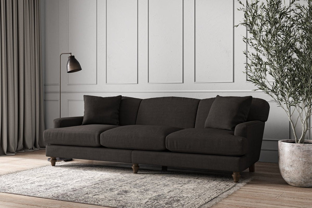 Deni Super Grand Sofa - Brera Linen Espresso