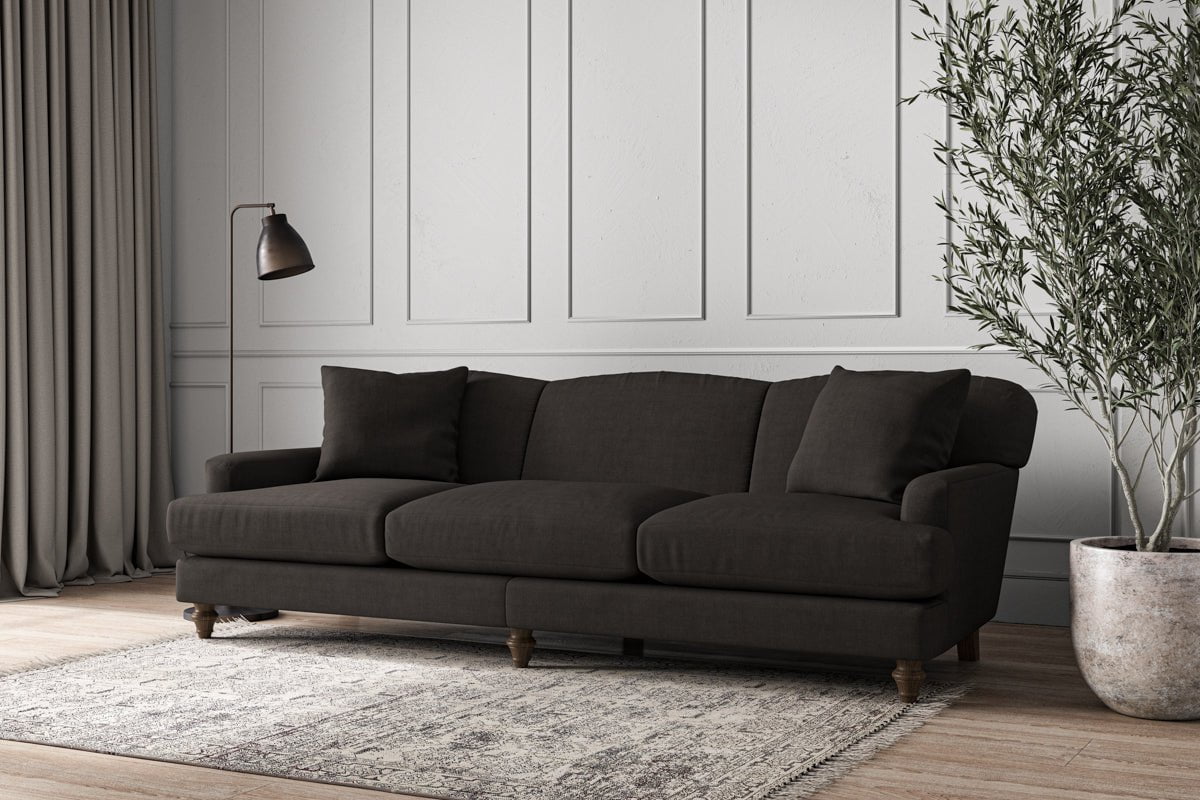 Deni Super Grand Sofa - Brera Linen Espresso