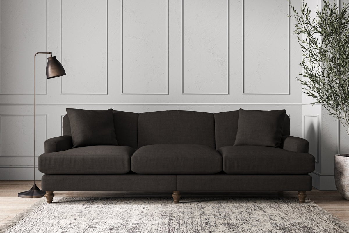 Deni Super Grand Sofa - Brera Linen Espresso