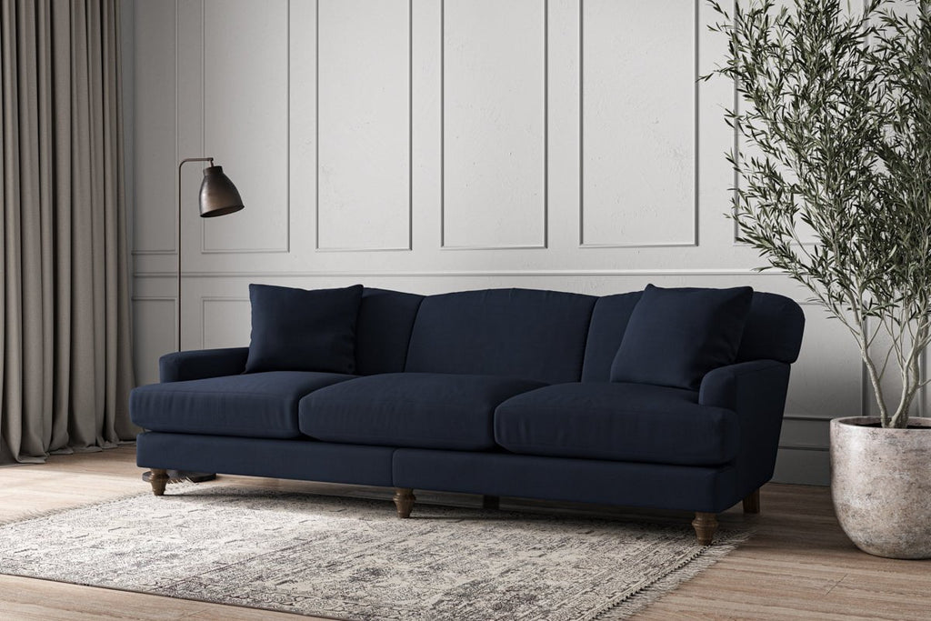 Deni Super Grand Sofa - Brera Linen Indigo