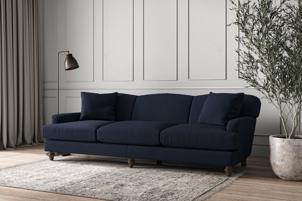 Deni Super Grand Sofa - Brera Linen Indigo