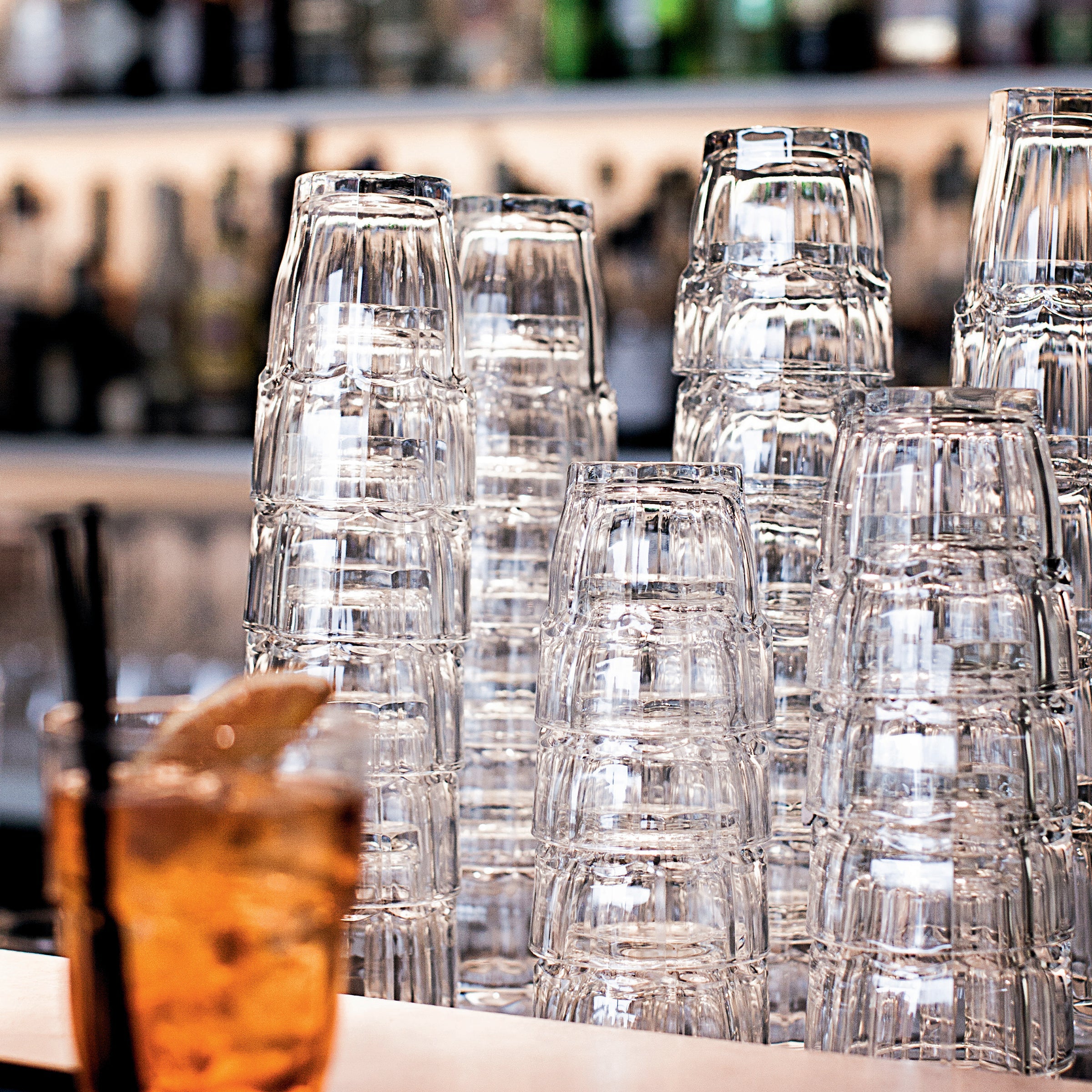Rock Bar 9.25 oz. Rocks Stackable Drinking Glasses (Set of 6)