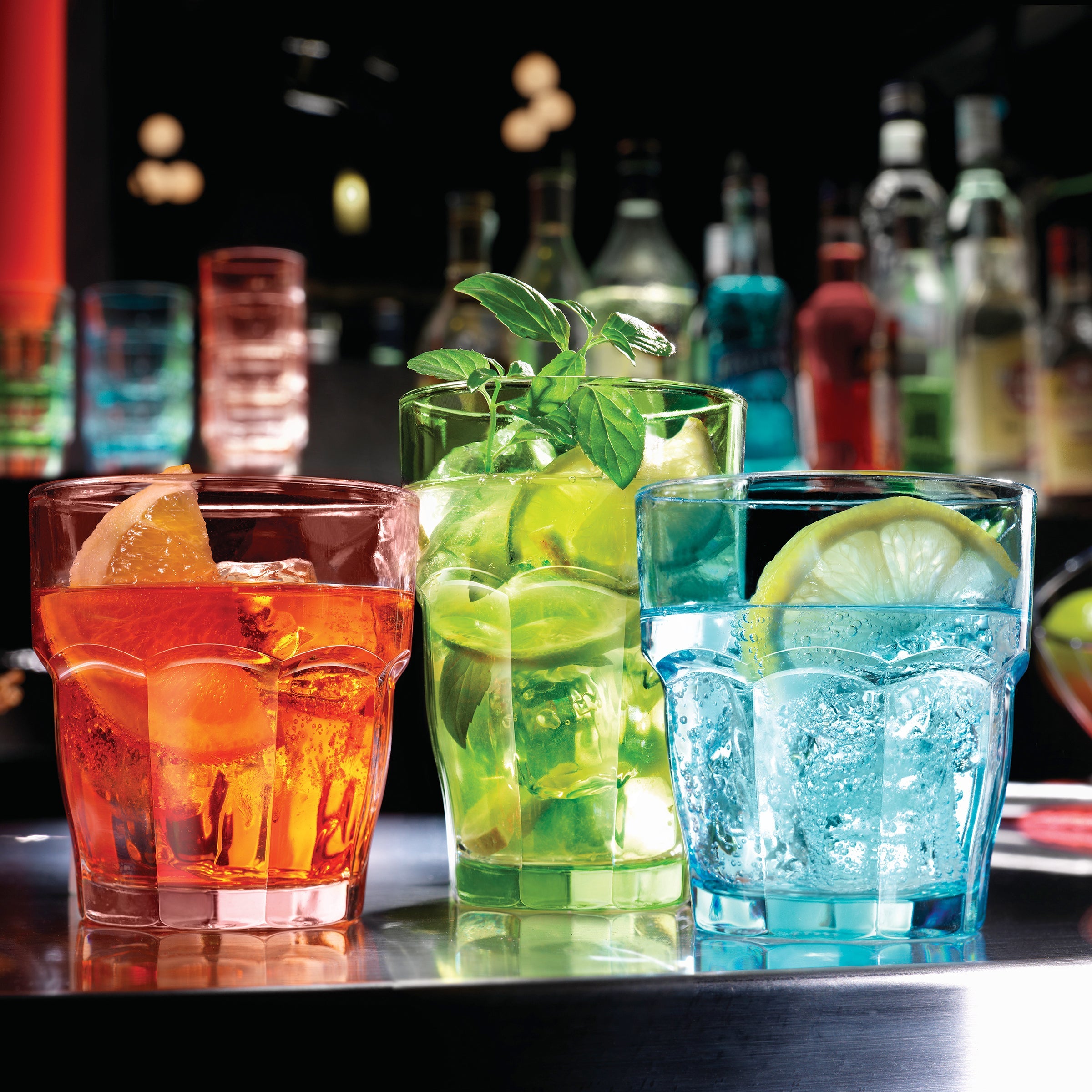 Rock Bar 9.25 oz. Rocks Stackable Drinking Glasses (Set of 6)