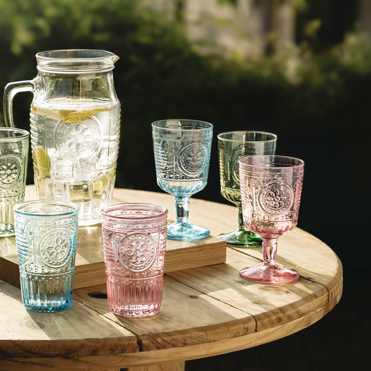 Romantic 11.5 oz. Water Drinking Glasses (Set of 4)