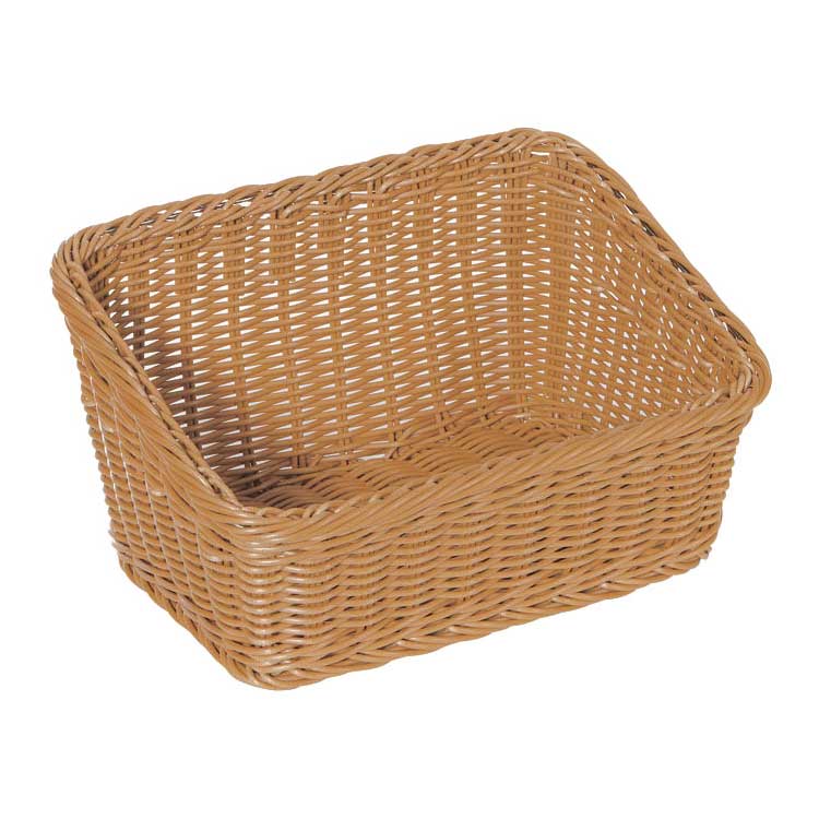 GET Melamine WB-1510 Designer Polyweave Cascading Basket, Honey, 9-1/4 x 13