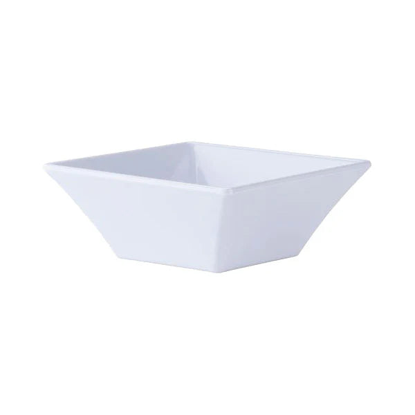 GET ML-249-W Siciliano Melamine Square Bowl, White, 12.8 qt.