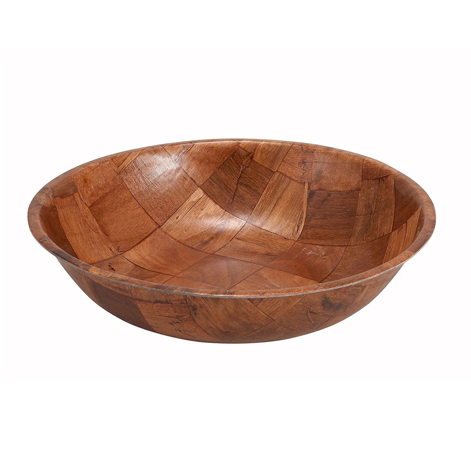 Woven Wood 10 Salad Bowl
