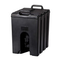 Cambro 1000LCD110 Camtainer Beverage Dispenser, Black, 11.75 gal.